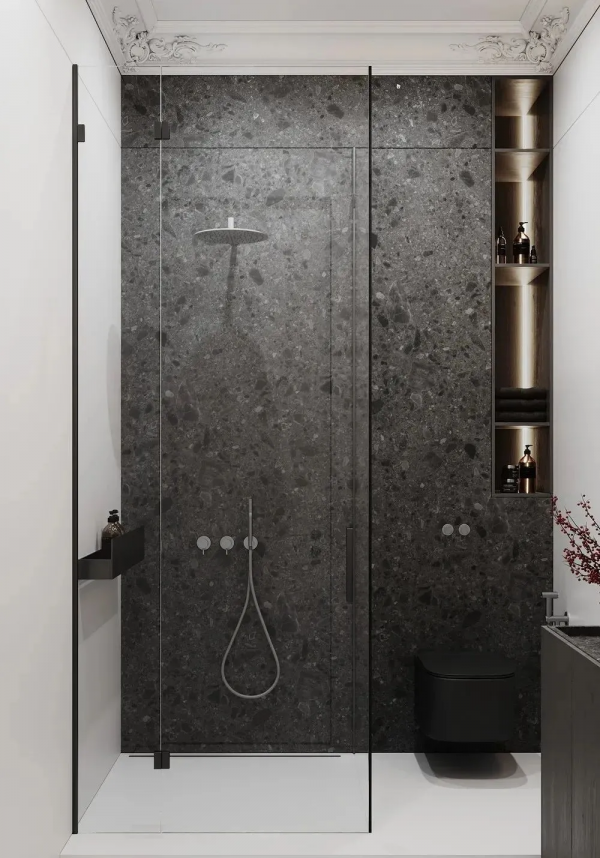 大理石衛生間設計，簡約輕奢