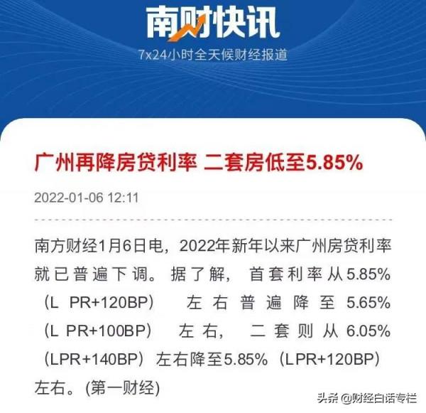 節奏響起！2022年，樓市利率第一降開始了