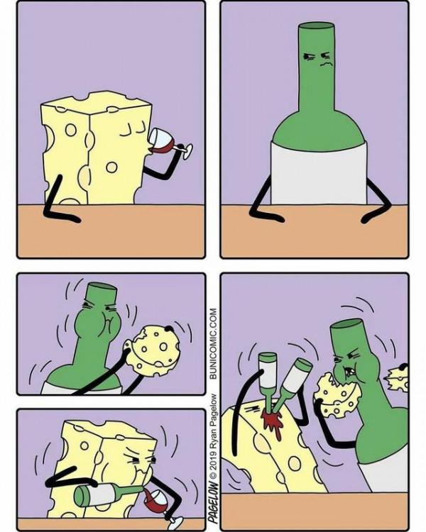 奇妙反轉的多格漫畫，讓人猜得到開頭，結尾出人意料