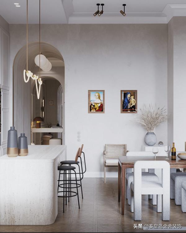 分享一套華麗的新古典主義風格的案例，以藝術為中心的家居設計