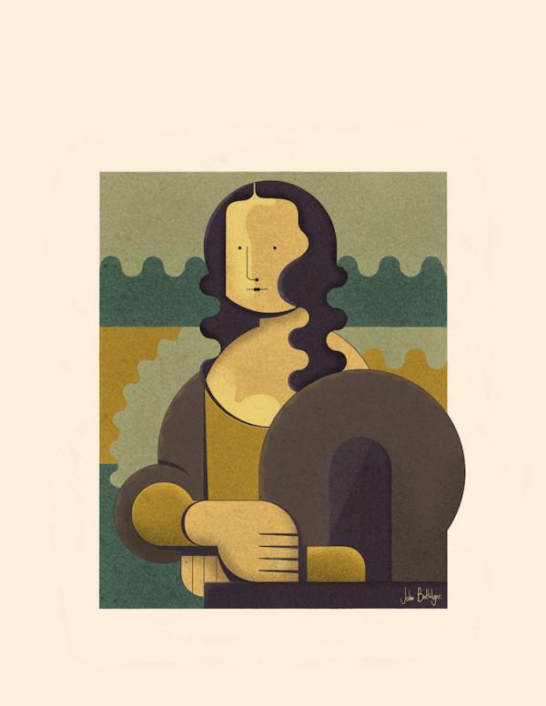 極簡風格為名畫帶來新視角