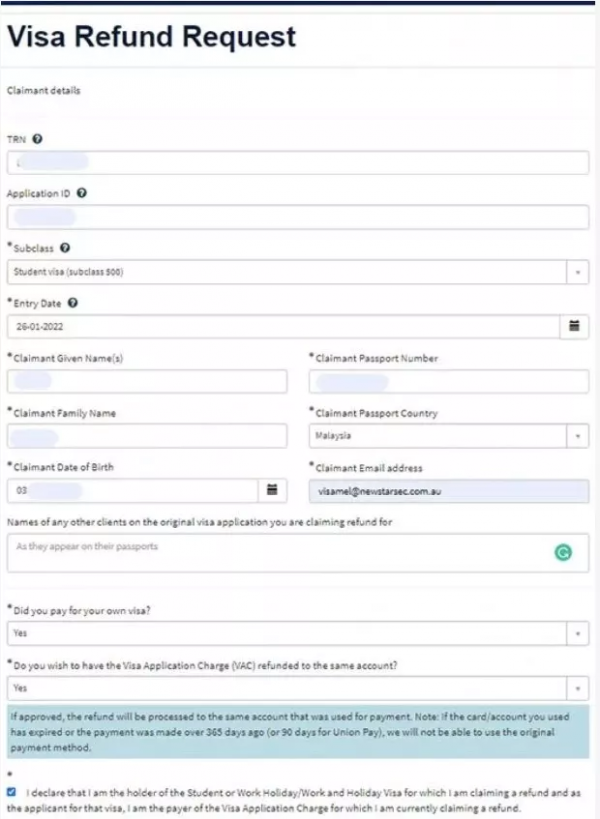 澳洲簽證退費630澳元已開始！手把手教你怎麼拿