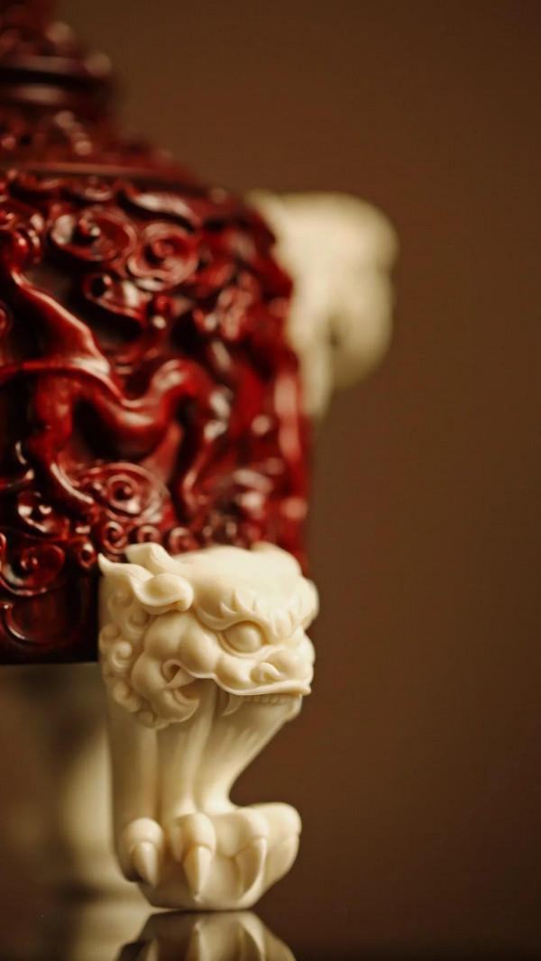 小葉紫檀「鎮守四方」香爐