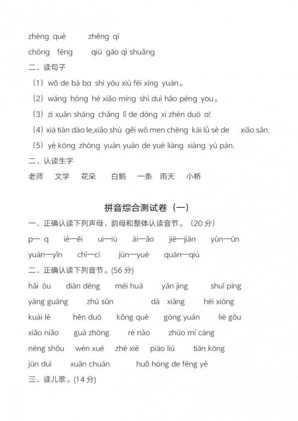 一年級拼音難學？前五張圖必須學會，老師建議：一年級每天讀五遍