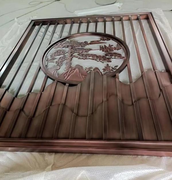 屏風隔斷不鏽鋼隔斷屏風酒櫃