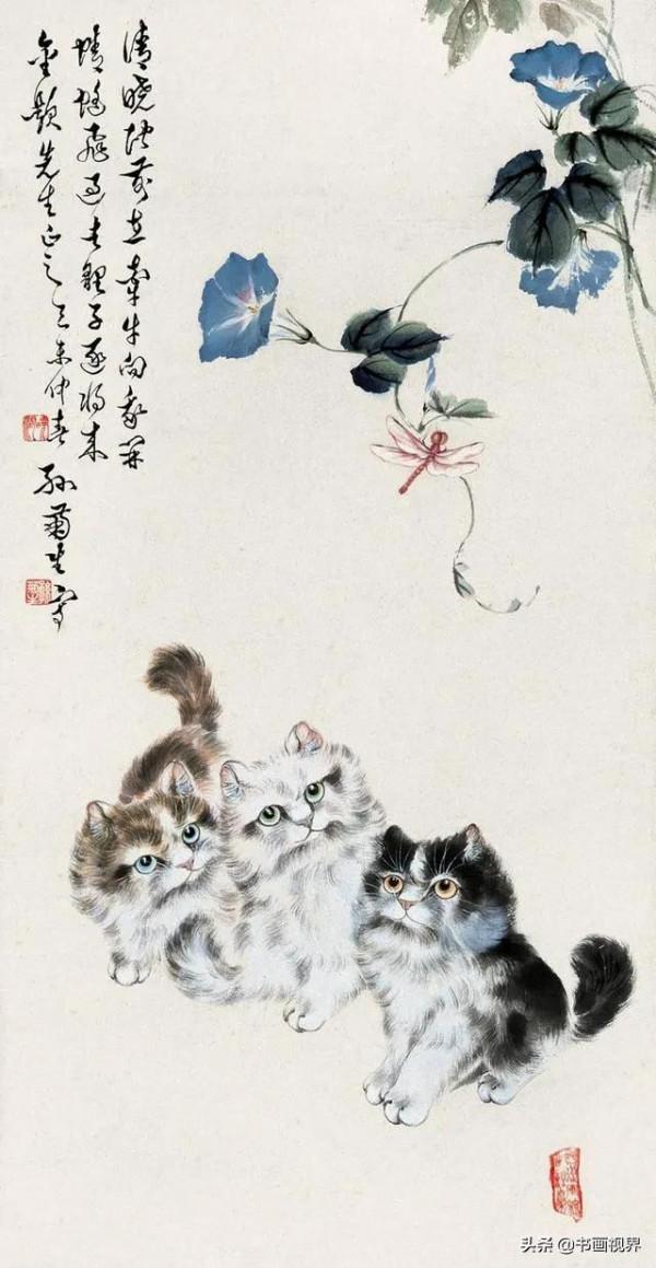 孫菊生筆下的貓有多精彩？看看這46幅國畫吧