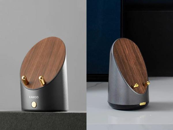 是感應音箱、手機支架、電子鐘，也是無線充，這個小木頭神了 || Chin@美物