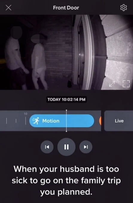 家人出去旅遊,外國男子稱病了沒有去,妻子看了攝像頭高興不起來 家人出去旅遊,外國男子稱病了沒有去,妻子看了攝像頭高興不起來