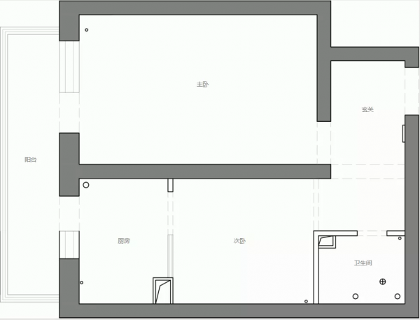 北京40㎡小戶型，90年代老破小+全屋承重牆，僅花8萬便完成大變身