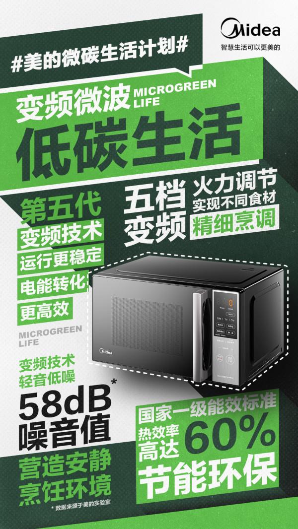 踐行低碳生活理念：美的變頻微波爐構築綠色產業價值鏈