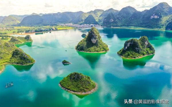 航拍:廣西最美喀斯特水上峰林!青山成嶼,千頃澄碧 航拍:廣西最美喀斯特水上峰林!青山成嶼,千頃澄碧