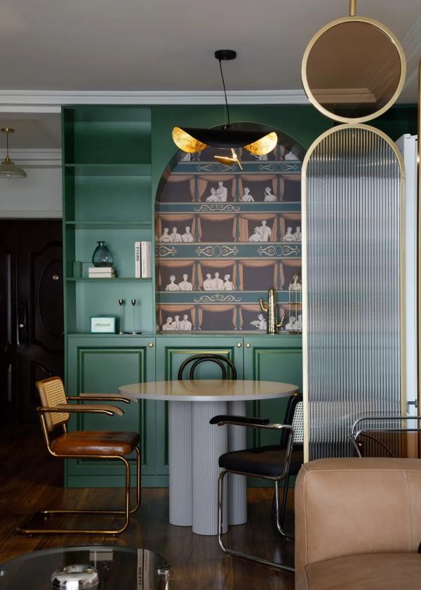 80㎡濃郁復古風婚房，不動硬裝，以軟裝設計實現屋主心中所求