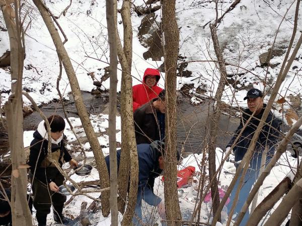 桐柏登山百丈崖 奇景瀑布觀冰掛