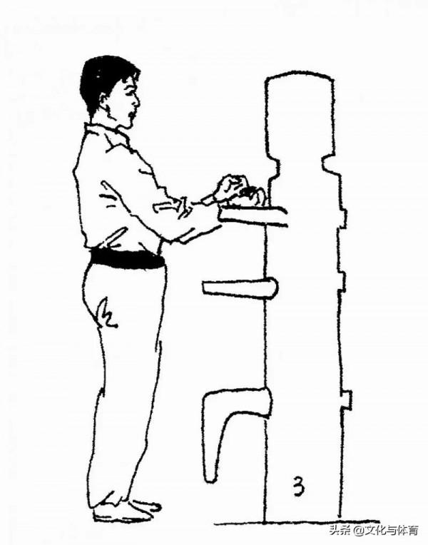 詠春木人樁功法：起式-三星捶-撐掌攤打