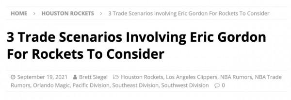 美媒建議火箭考慮3交易戈登方案:換魔術2悍將?也可換快船5籌碼 美媒建議火箭考慮3交易戈登方案:換魔術2悍將?也可換快船5籌碼