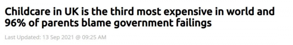 中英對比,英國幼兒園費用超貴排世界第三!爺爺奶奶也要幫忙帶娃 中英對比,英國幼兒園費用超貴排世界第三!爺爺奶奶也要幫忙帶娃