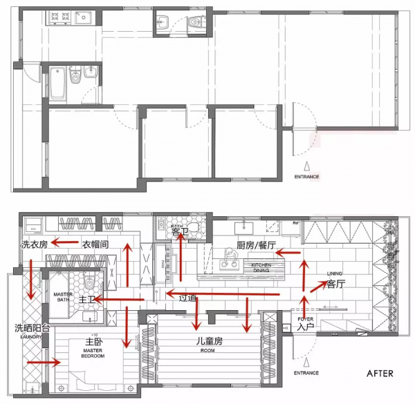 100㎡裝修不走尋常路，卡座取代沙發，主臥直接裝地臺太實用了