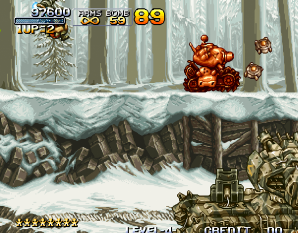 《合金彈頭》腦袋一熱將坦克扔了出去,爆炸威力卻超乎想象 《合金彈頭》腦袋一熱將坦克扔了出去,爆炸威力卻超乎想象