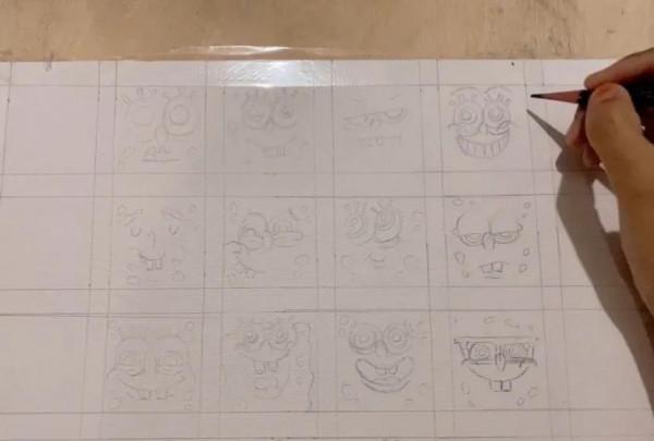 零基礎格子畫—海綿寶寶 零基礎格子畫—海綿寶寶