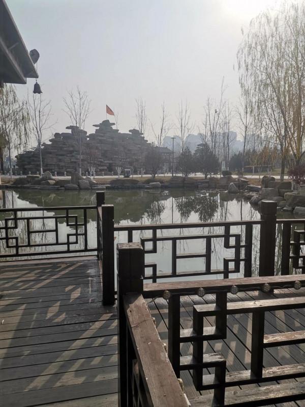 公園湖畔，景色宜人