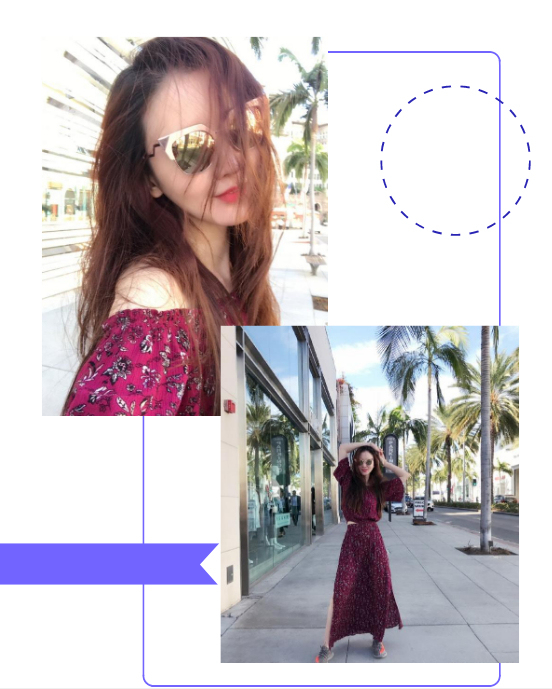 張萌真會穿，一字肩碎花套裙搭椰子鞋，美得像花季少女