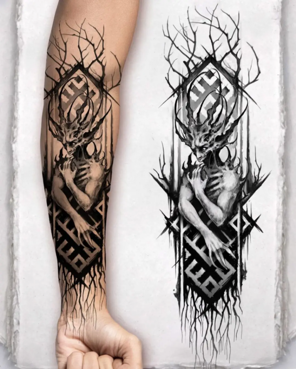 圖騰紋身12期丨維京圖騰紋身 華沙Inktomasz