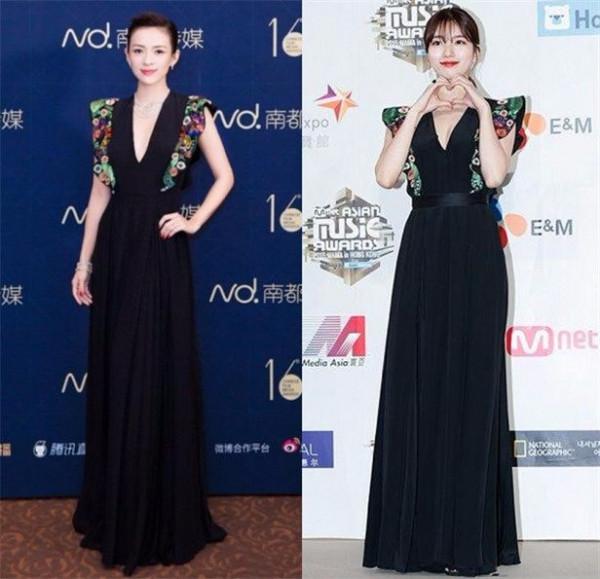 裴秀智在韓國是數一數二的女神，撞衫中國女星輸的心服口服