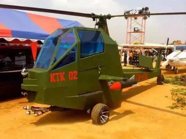 盤點非洲的“先進”武器，研發的三蹦子直升飛機，缺點是不會飛？
