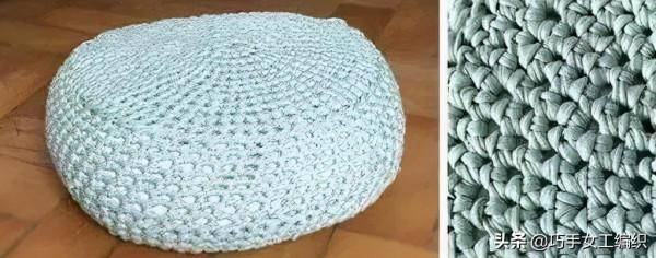 家裡的舊毛線，拿來鉤幾個圓形凳子，簡單好學，全家人都會喜歡
