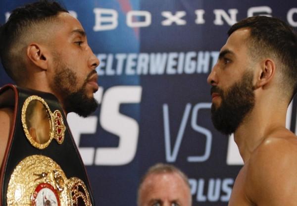 清晨賽前稱重結束，衛冕拳王詹姆斯低出標準值近兩磅，輕鬆過關