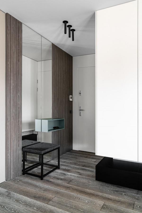 這位男業主的小公寓，裝修簡約大方，一進門就被吸引住了