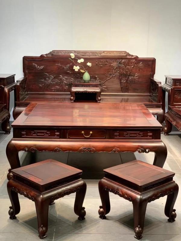 老料｜寮國大紅酸枝喜事連連沙發十三件套