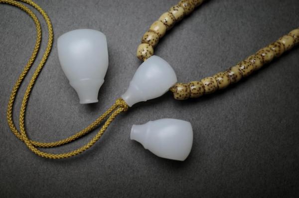 「鼎軒堂·白玉 · 西施壺」和田白玉 精工西施壺三通