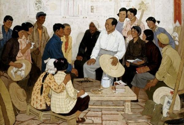 毛主席巧解字：“毛”與“蔣”惟妙惟肖，“王”與“王”各不相同