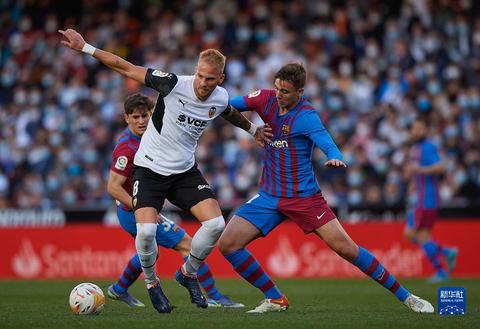 西甲：巴薩勝巴倫西亞