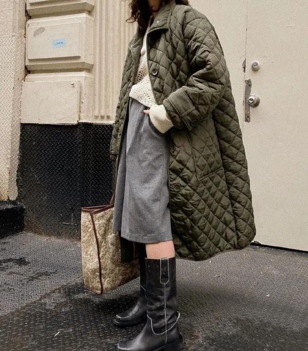 現在復古絎縫外套一整個大時髦了屬於是 現在復古絎縫外套一整個大時髦了屬於是