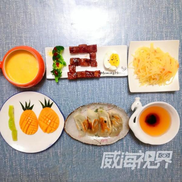 超暖！威海媽媽&OpenCurlyDoubleQuote;100分早餐&rdquo;刷屏朋友圈