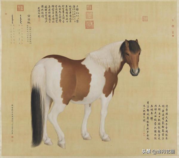 清代畫馬名家郎世寧《十駿圖》欣賞 清代畫馬名家郎世寧《十駿圖》欣賞