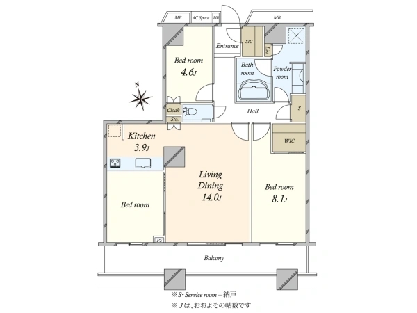 東京港區3LDK高階公寓，全新裝修，日本公司社長居住集聚地，投資自住兩相宜
