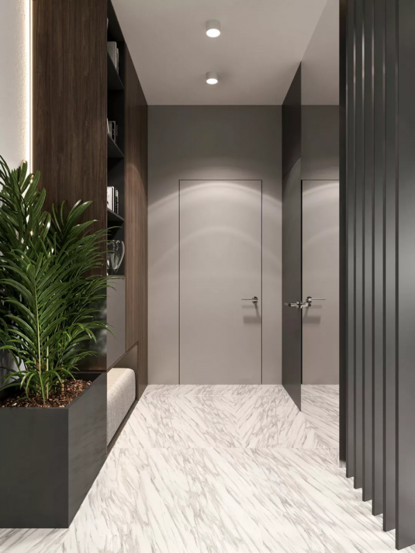 門廳鞋櫃+衣櫃的設計，實用又上檔次，連衣帽間都可以省了