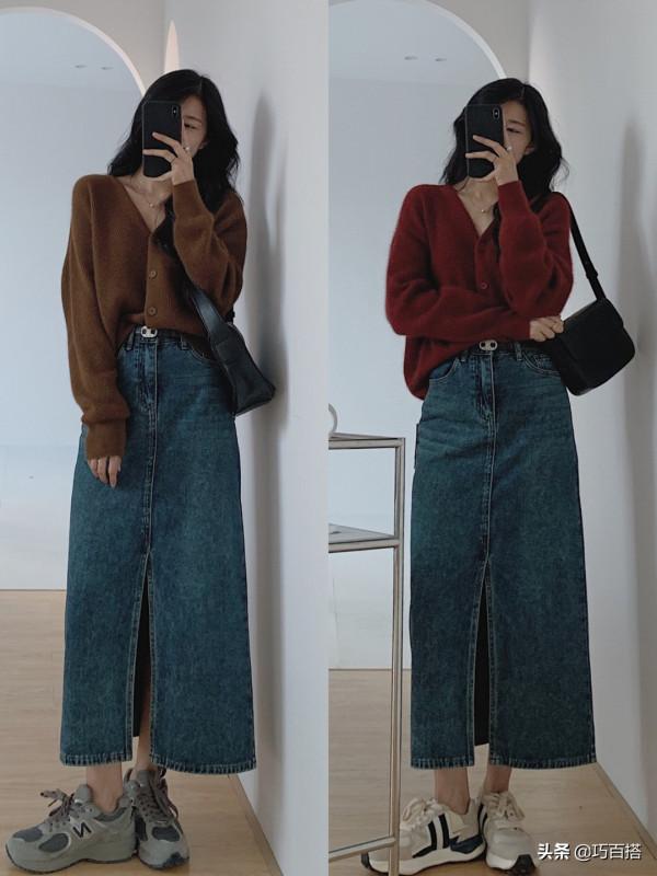 牛仔半身裙yyds！腿型不優秀、穿衣臃腫無形的，可以碼住它了