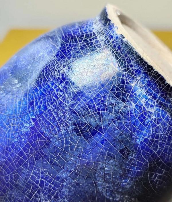 唐開元盛世年波斯藍長頸棒椎瓶欣賞國寶一級 唐開元盛世年波斯藍長頸棒椎瓶欣賞國寶一級