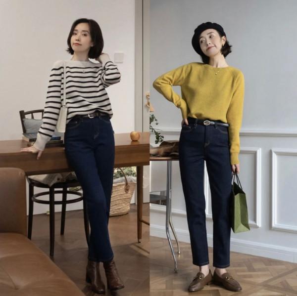 天冷就穿“羊毛衫+加絨褲”，保暖又洋氣，真正適合普通中年女人