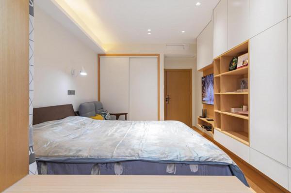 57㎡小戶型將“客廳”搬進臥室，超多“功能區”生活更便利