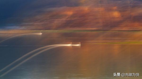 初冬的天鵝湖美成了一幅畫