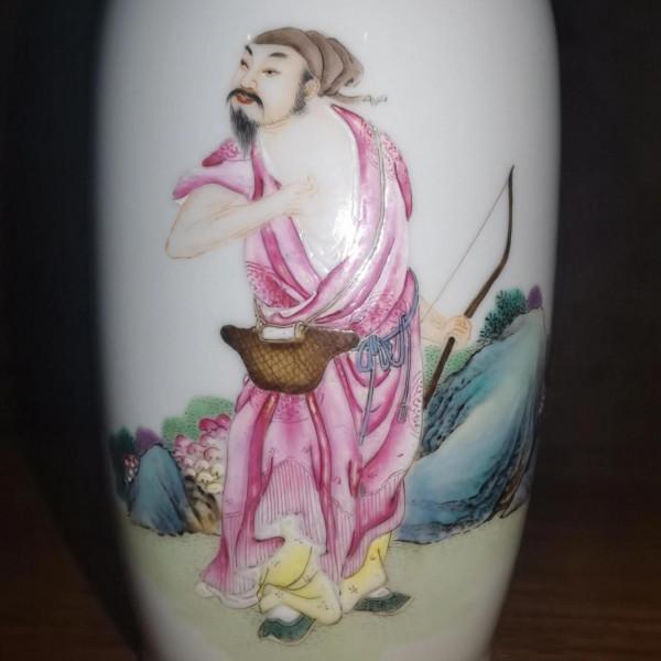 雅氣十足的文房擺件~清雍正粉彩“一舉兩得圖”小將軍罐 雅氣十足的文房擺件~清雍正粉彩“一舉兩得圖”小將軍罐
