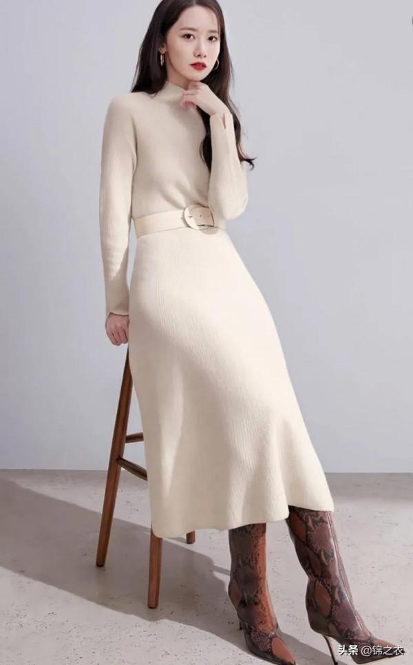 林允兒的時尚穿搭，優雅端莊秀麗