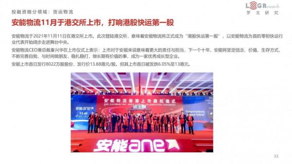 中國供應鏈及物流行業投融資分析報告