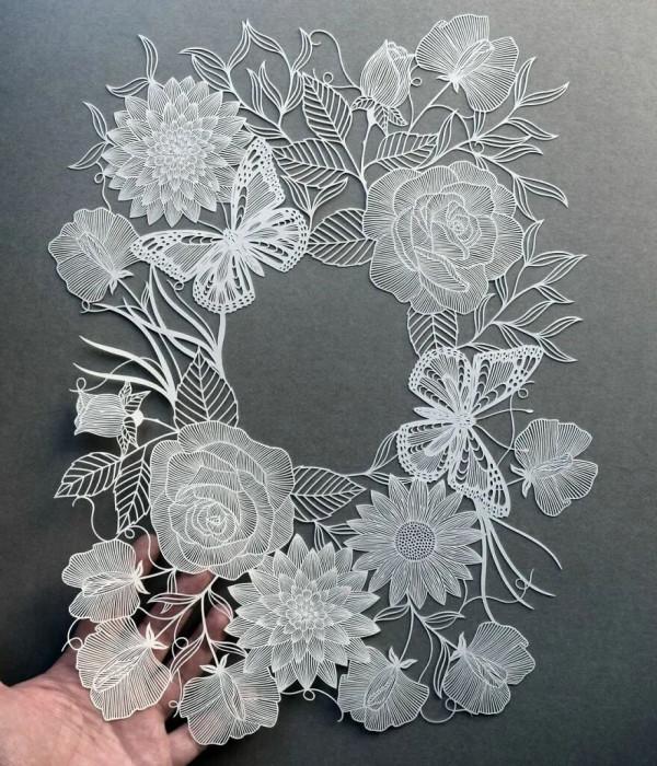 薄如蟬翼，精美絕倫，這樣的紙雕花卉比鮮花還受歡迎