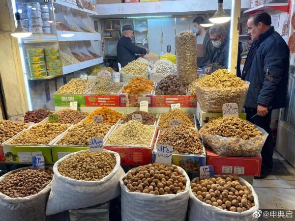 【大不里士城區一覽，大巴扎的乾果是真便宜，種類也豐富】